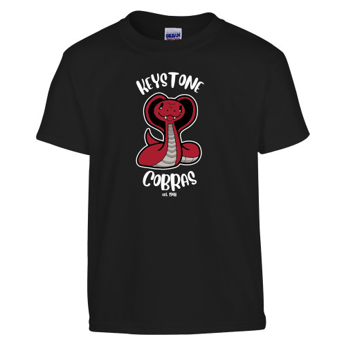  Youth Black T Shirt - The Little School of Keystone - Cobras