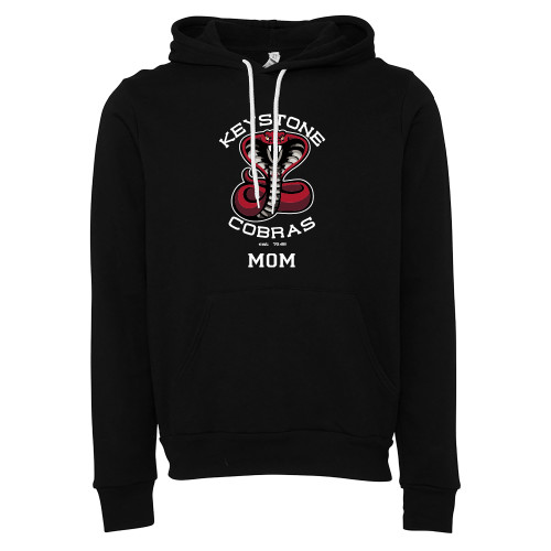  Bella + Canvas Black Fleece Hood - Mom