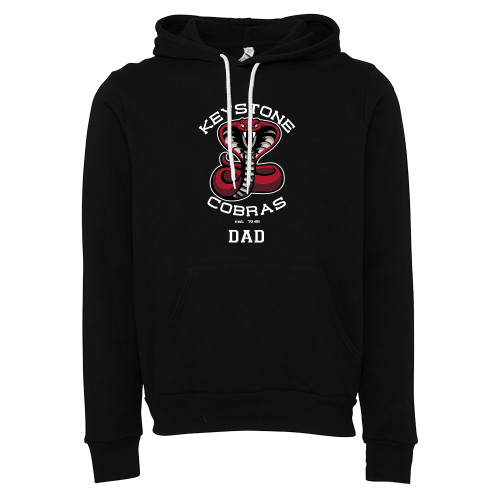 Bella + Canvas Black Fleece Hood - Dad