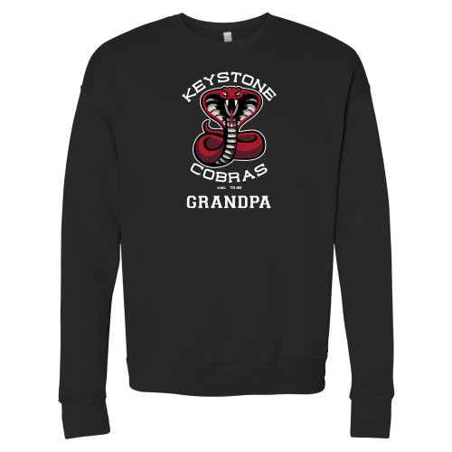  Bella + Canvas Black Fleece Crew - Grandpa