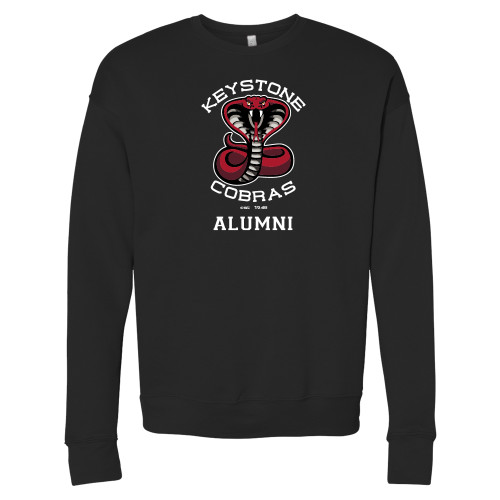  Bella + Canvas Black Fleece Crew - Alumni