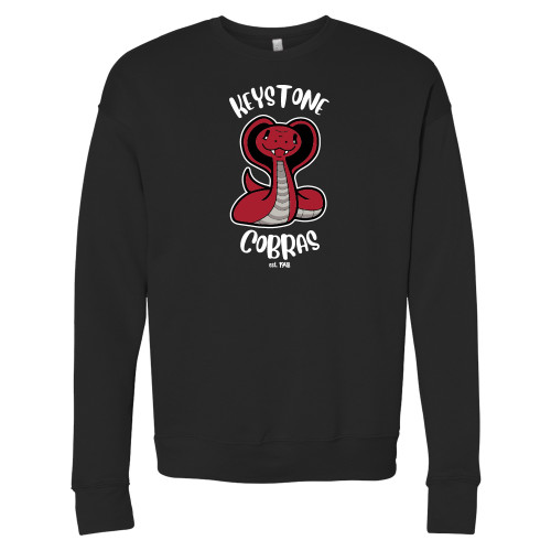  Bella + Canvas Black Fleece Crew - The Little School of Keystone - Cobras