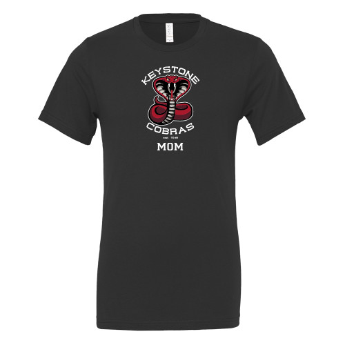  Bella + Canvas Black Jersey Cotton T Shirt - Mom