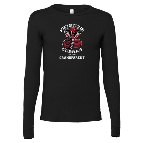  Bella + Canvas Black Jersey Cotton Long Sleeve T Shirt - Grandparent