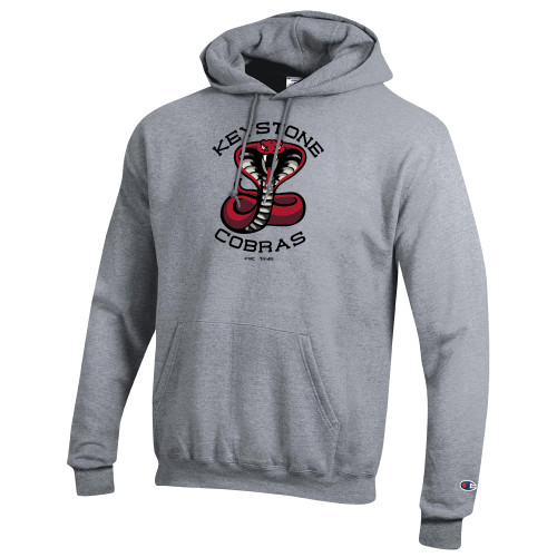  Champion Heather Grey Fleece Hoodie - Athletic Mark