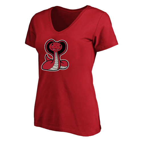  Womens Plus Red V Neck T Shirt - The Little School of Keystone