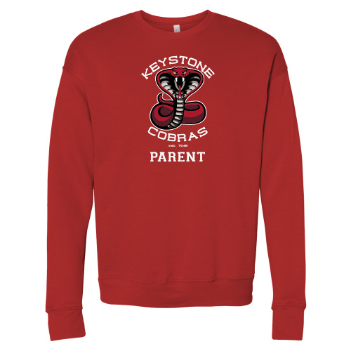  Bella + Canvas Red Fleece Crew - Parent