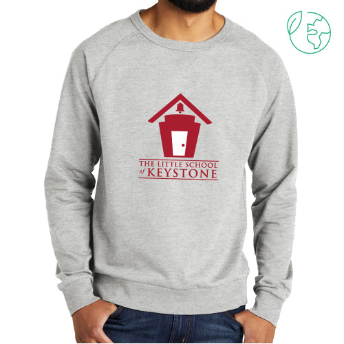  Allmade Light Grey Organic French Terry Crewneck Sweatshirt - The Little School of Keystone