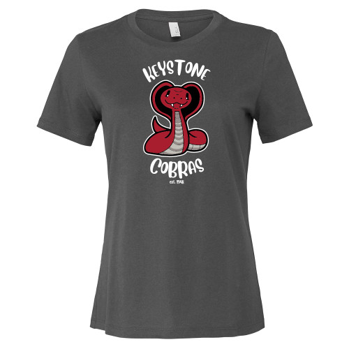  Bella + Canvas Womens Asphalt Relaxed Cotton T Shirt - The Little School of Keystone - Cobras