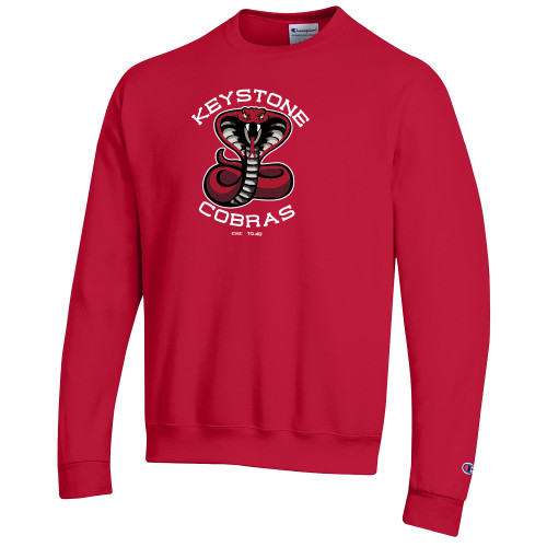  Champion Scarlet Red Fleece Crew - Athletic Mark