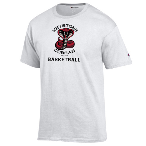  Champion White T Shirt - Basketball Athletic Mark