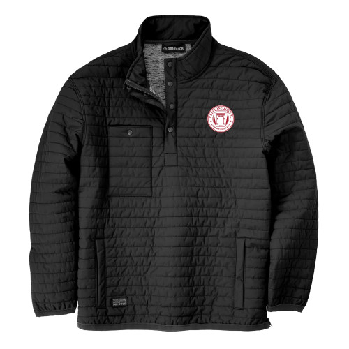  DRI DUCK Black Keystone Quilted Pullover - Crest