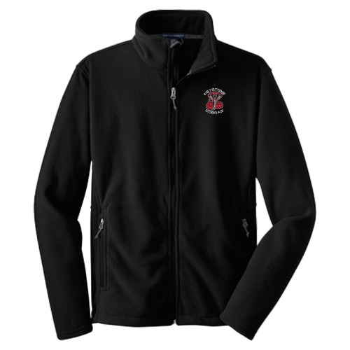  Youth Black Fleece Full Zip Jacket - Athletic Mark Embroidery
