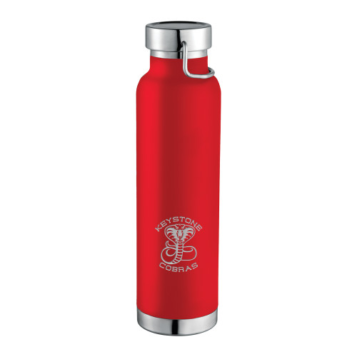  Thor Copper Vacuum Insulated Red Bottle 22oz - Athletic Mark Engraved
