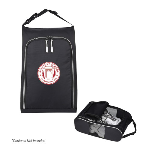  Crosstown Side Mesh Black Shoe Bag - Crest