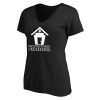 Thumbnail image for  Womens Plus Black V Neck T Shirt
