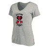 Thumbnail image for  Womens Plus Heather Grey V Neck T Shirt
