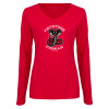 Thumbnail image for  Womens Red Long Sleeve V Neck Tee