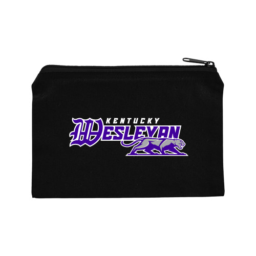  8oz. Black Cotton Travel Pouch - Primary Logo
