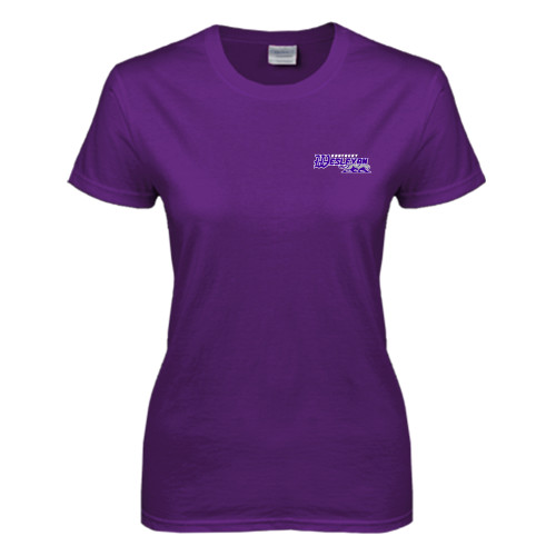  Womens Purple Short Sleeve Tee - Primary Logo