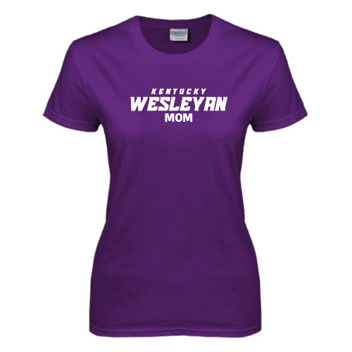  Womens Purple Short Sleeve Tee - Mom