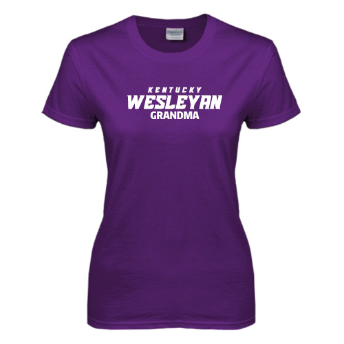  Womens Purple Short Sleeve Tee - Grandma