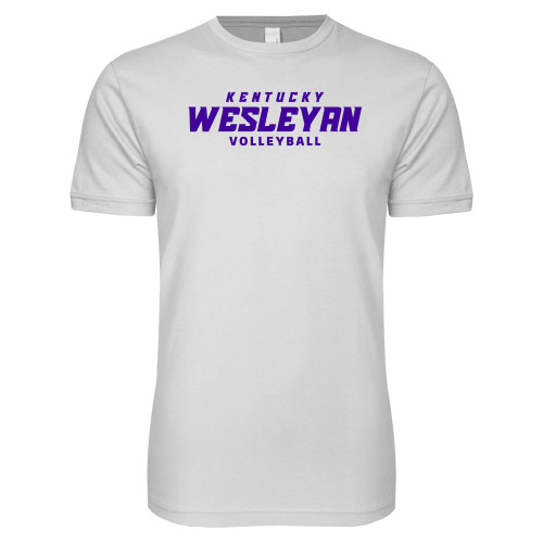 Next Level White SoftStyle T Shirt - Volleyball