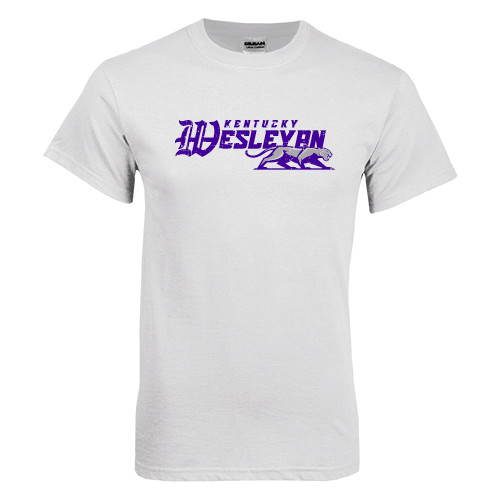  White T Shirt - Primary Logo Distressed