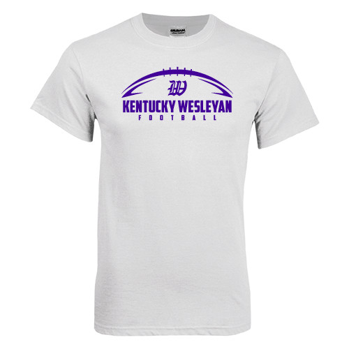  White T Shirt - Kentucky Wesleyan Football w/ Ball