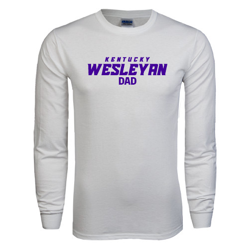  White Long Sleeve T Shirt - Dad