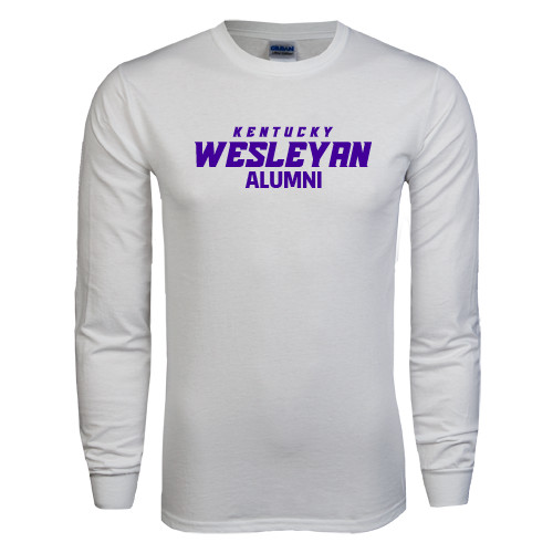  White Long Sleeve T Shirt - Alumni