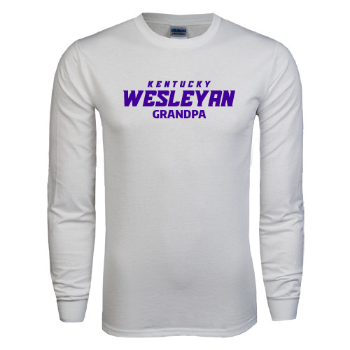  White Long Sleeve T Shirt - Grandpa