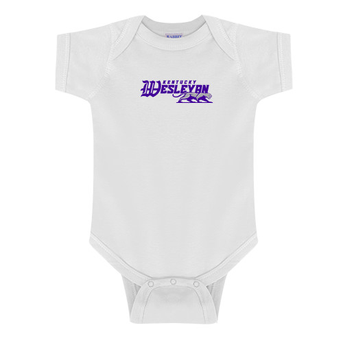  White Infant Onesie - Primary Logo