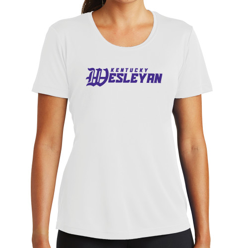  Womens White Performance Tee - Kentucky Wesleyan