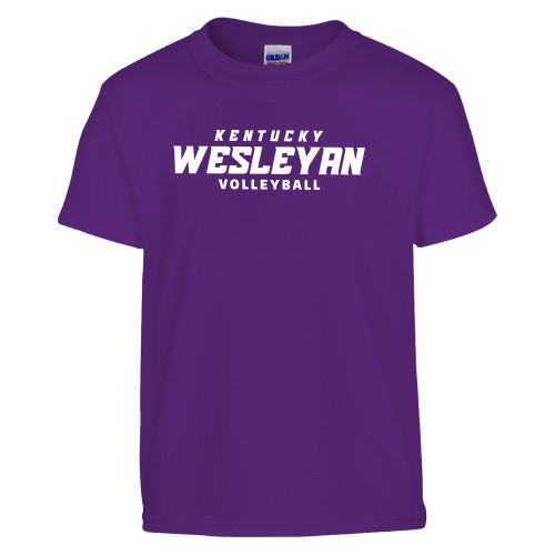  Youth Purple T Shirt - Volleyball