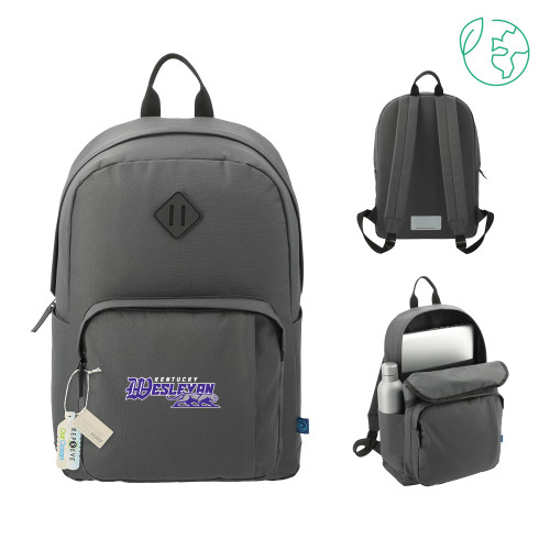  Repreve Ocean Charcoal Everyday Computer Backpack - Primary Logo