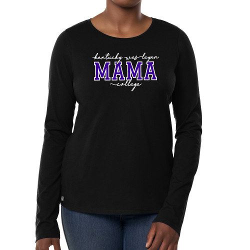  Fall Rush Ladies Black Long Sleeve Tee - Kentucky Wesleyan Mama