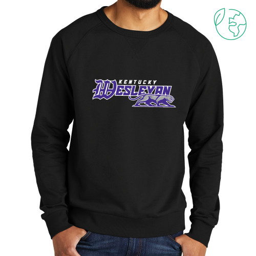  Allmade Black Organic French Terry Crewneck Sweatshirt - Primary Logo
