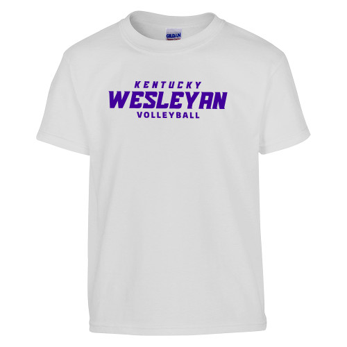 Youth White T Shirt - Volleyball