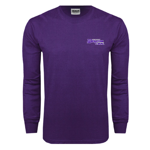  Purple Long Sleeve T Shirt - Primary Logo