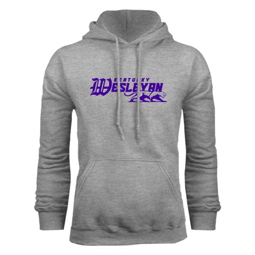  Grey Fleece Hoodie - Primary Logo