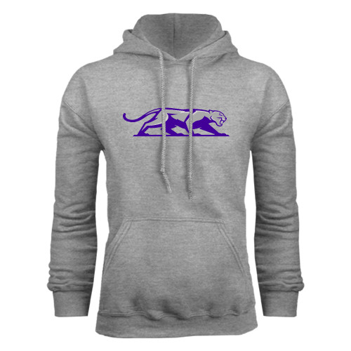  Grey Fleece Hoodie - Panther