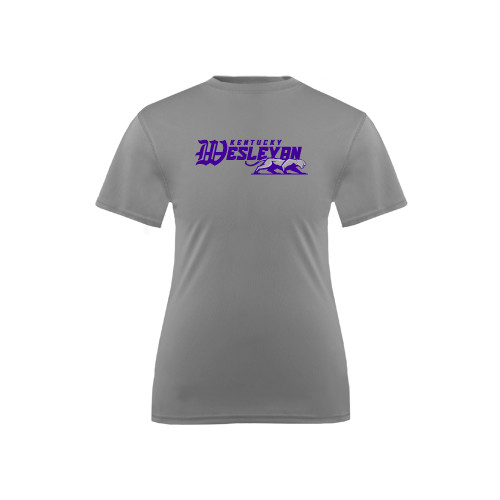  Youth Performance Grey Concrete Tee - Primary Logo