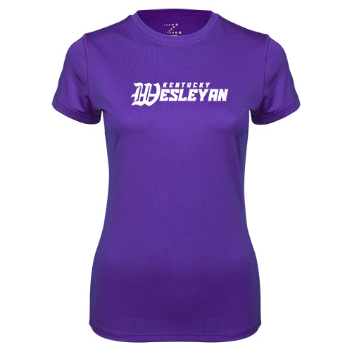  Womens Purple Performance Tee - Kentucky Wesleyan
