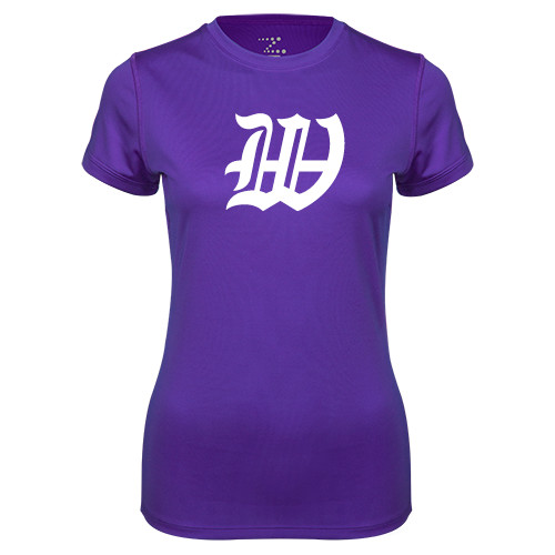  Womens Purple Performance Tee - W