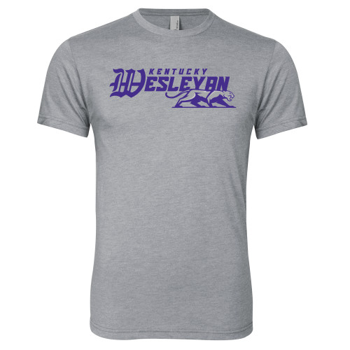  Next Level Heather Grey Triblend Tee - Primary Logo