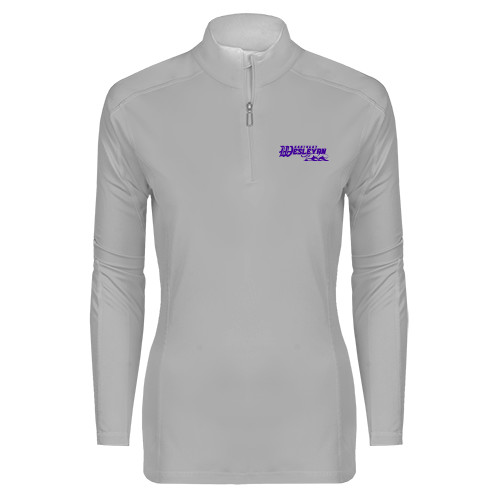  Syntrel Womens Platinum Interlock 1/4 Zip - Primary Logo