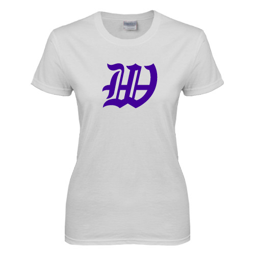  Womens White Short Sleeve Tee - W