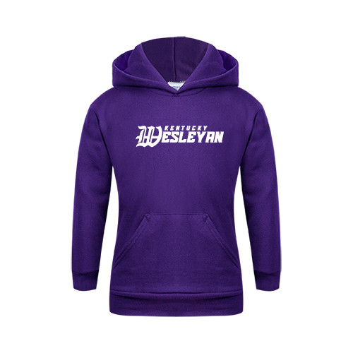 Youth Purple Fleece Hoodie - Kentucky Wesleyan