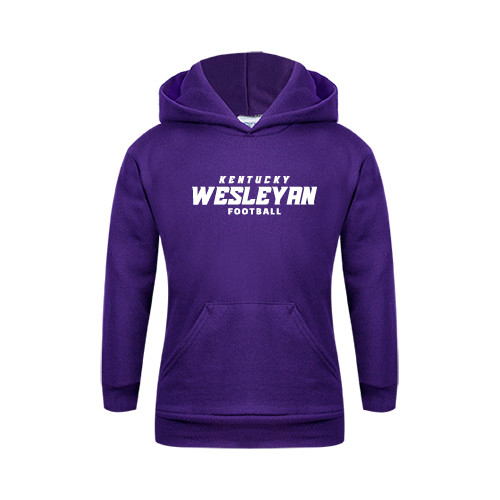  Youth Purple Fleece Hoodie - Football